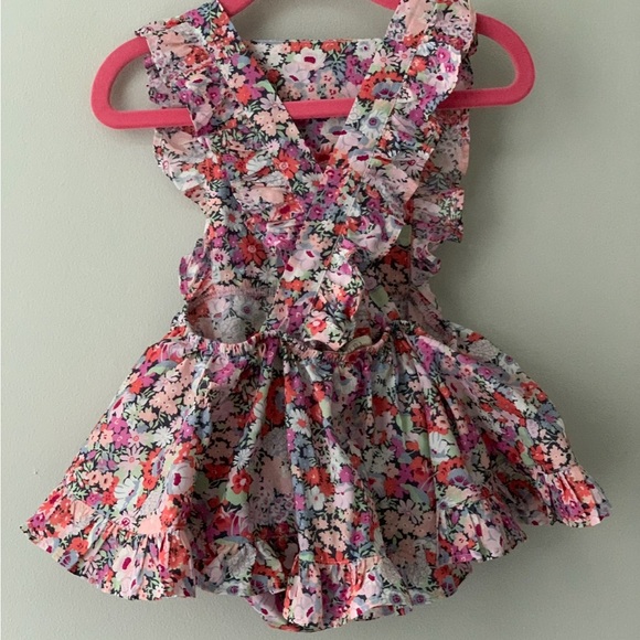 Numi boutique handmade dresses Liberty of London pinafore 3 4 spring spring - Picture 3 of 5